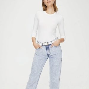 Aritzia Wilfred Free Somer XS Bodysuit in White